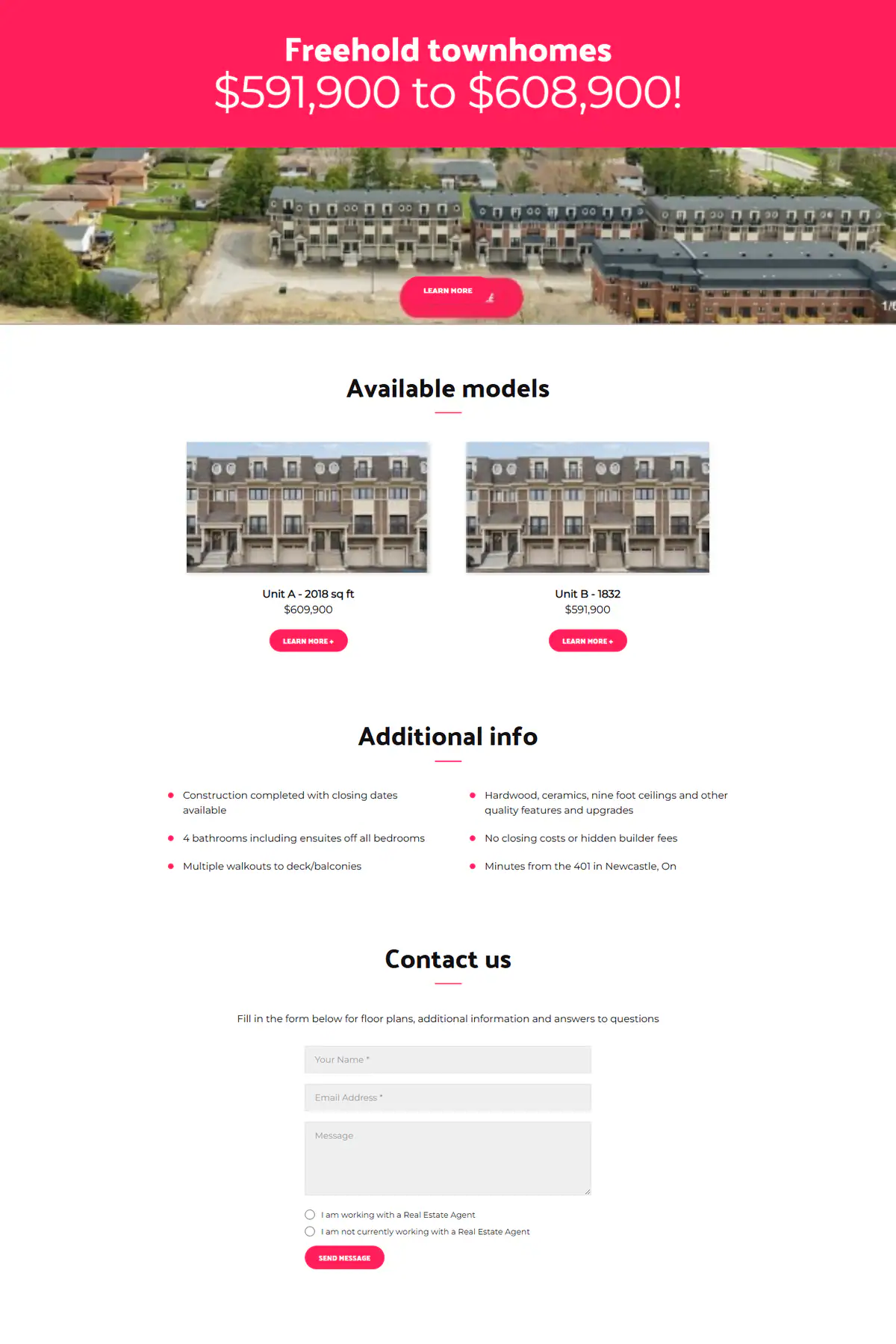 Full-page preview of Bouma Townhomes