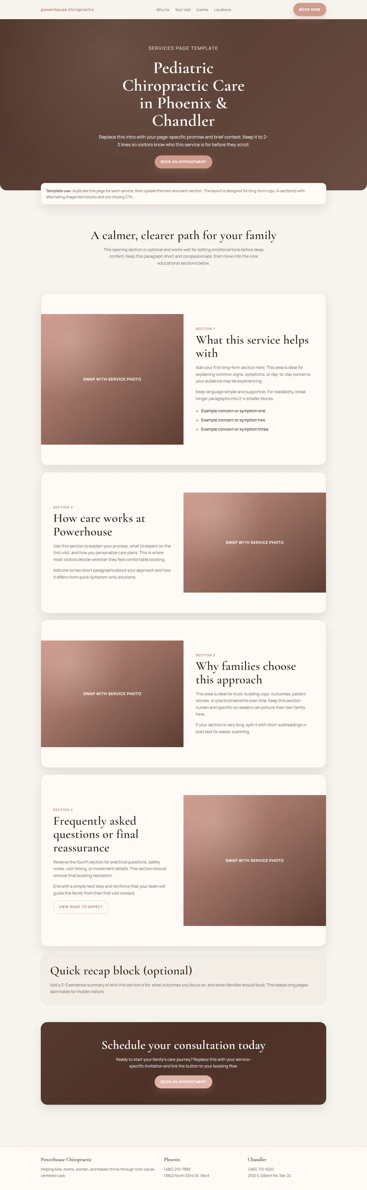Full-page preview of Powerhouse Services